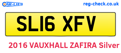 SL16XFV are the vehicle registration plates.