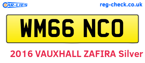 WM66NCO are the vehicle registration plates.