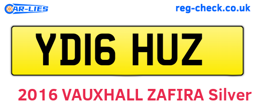 YD16HUZ are the vehicle registration plates.