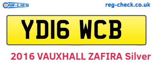 YD16WCB are the vehicle registration plates.