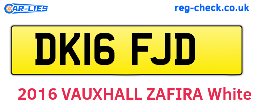 DK16FJD are the vehicle registration plates.