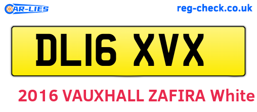 DL16XVX are the vehicle registration plates.