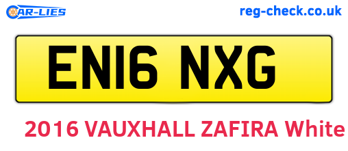 EN16NXG are the vehicle registration plates.