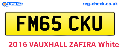 FM65CKU are the vehicle registration plates.