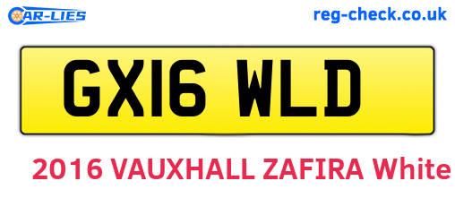 GX16WLD are the vehicle registration plates.
