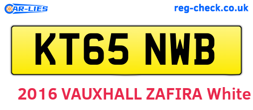 KT65NWB are the vehicle registration plates.