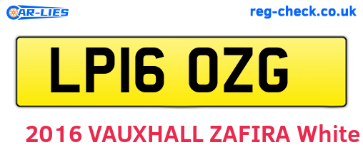 LP16OZG are the vehicle registration plates.