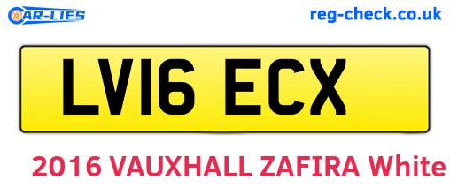LV16ECX are the vehicle registration plates.