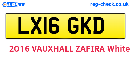 LX16GKD are the vehicle registration plates.