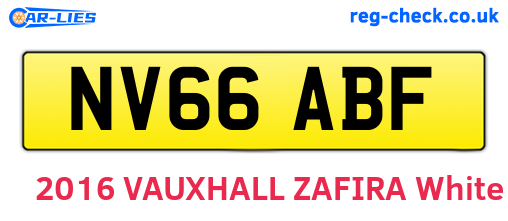 NV66ABF are the vehicle registration plates.