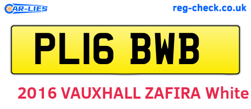 PL16BWB are the vehicle registration plates.