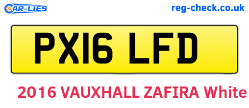 PX16LFD are the vehicle registration plates.