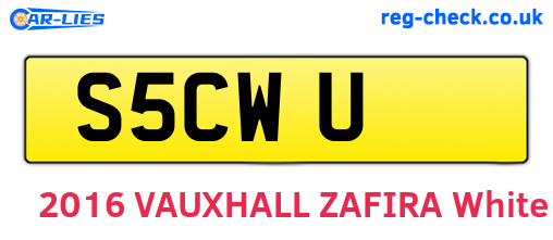 S5CWU are the vehicle registration plates.
