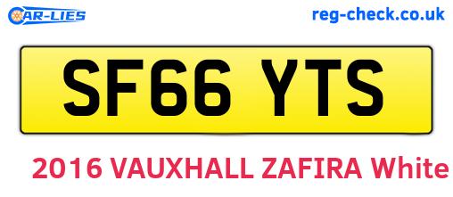 SF66YTS are the vehicle registration plates.