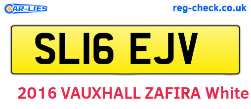 SL16EJV are the vehicle registration plates.