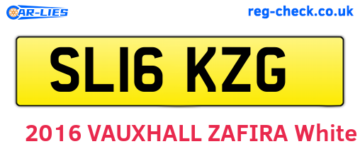 SL16KZG are the vehicle registration plates.