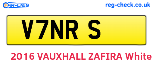 V7NRS are the vehicle registration plates.