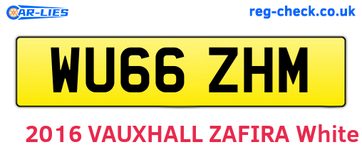WU66ZHM are the vehicle registration plates.