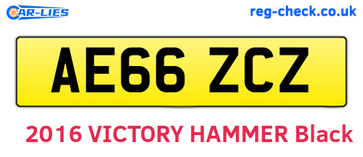 AE66ZCZ are the vehicle registration plates.