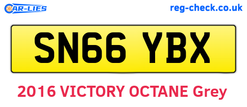 SN66YBX are the vehicle registration plates.