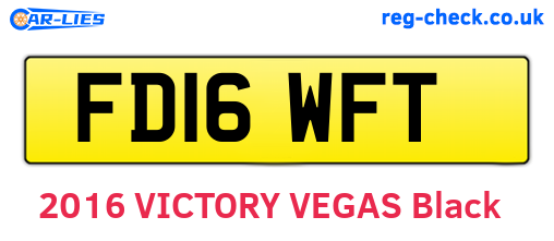 FD16WFT are the vehicle registration plates.