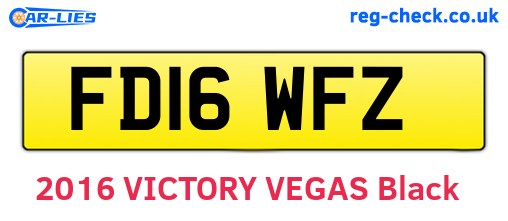 FD16WFZ are the vehicle registration plates.