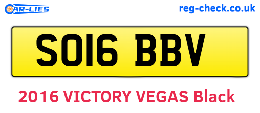 SO16BBV are the vehicle registration plates.