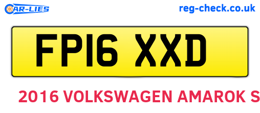FP16XXD are the vehicle registration plates.