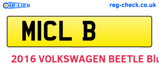 M1CLB are the vehicle registration plates.