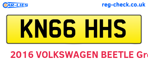 KN66HHS are the vehicle registration plates.