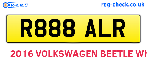 R888ALR are the vehicle registration plates.