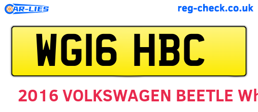 WG16HBC are the vehicle registration plates.