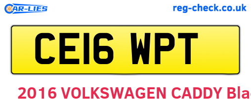 CE16WPT are the vehicle registration plates.