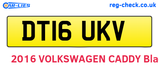 DT16UKV are the vehicle registration plates.
