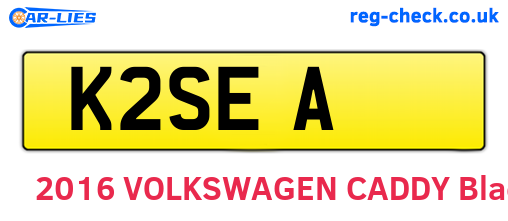 K2SEA are the vehicle registration plates.