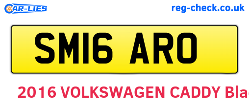 SM16ARO are the vehicle registration plates.