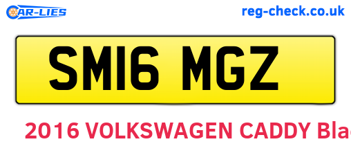 SM16MGZ are the vehicle registration plates.