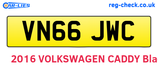 VN66JWC are the vehicle registration plates.