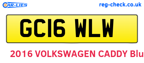 GC16WLW are the vehicle registration plates.