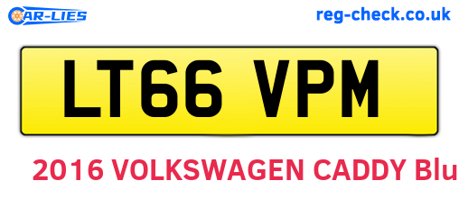 LT66VPM are the vehicle registration plates.