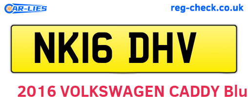 NK16DHV are the vehicle registration plates.