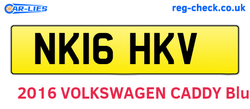 NK16HKV are the vehicle registration plates.