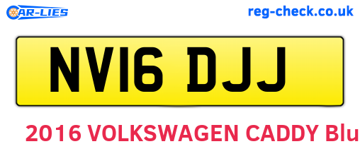 NV16DJJ are the vehicle registration plates.