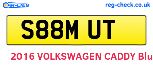 S88MUT are the vehicle registration plates.