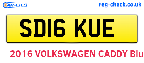 SD16KUE are the vehicle registration plates.