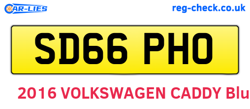 SD66PHO are the vehicle registration plates.