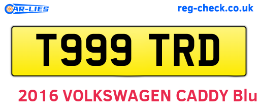 T999TRD are the vehicle registration plates.