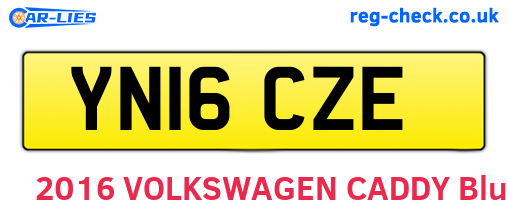 YN16CZE are the vehicle registration plates.
