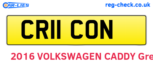 CR11CON are the vehicle registration plates.