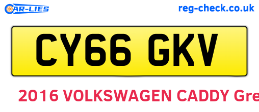 CY66GKV are the vehicle registration plates.